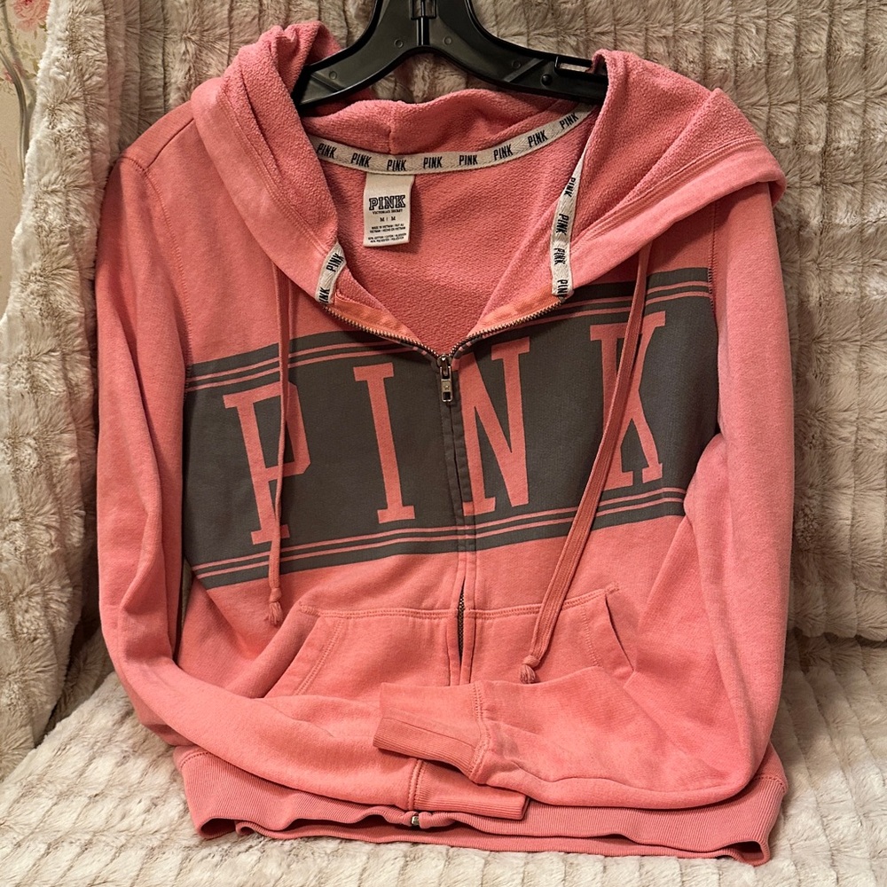 PINK Vintage Victoria's Secret Coral Hoodie